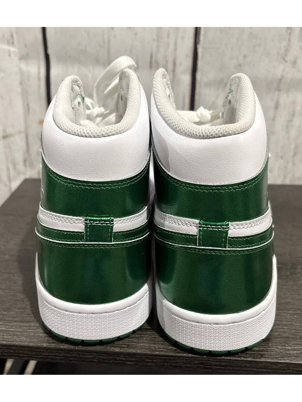 Nike Air Jordan 1 High Golf Shoes In Pine Green And White Men’s Size 14